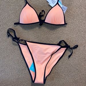H&M coral bathing suit